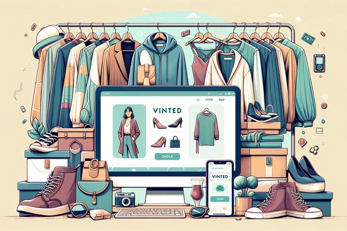Une image illustrer la vente et l'achat revente sur Vinted