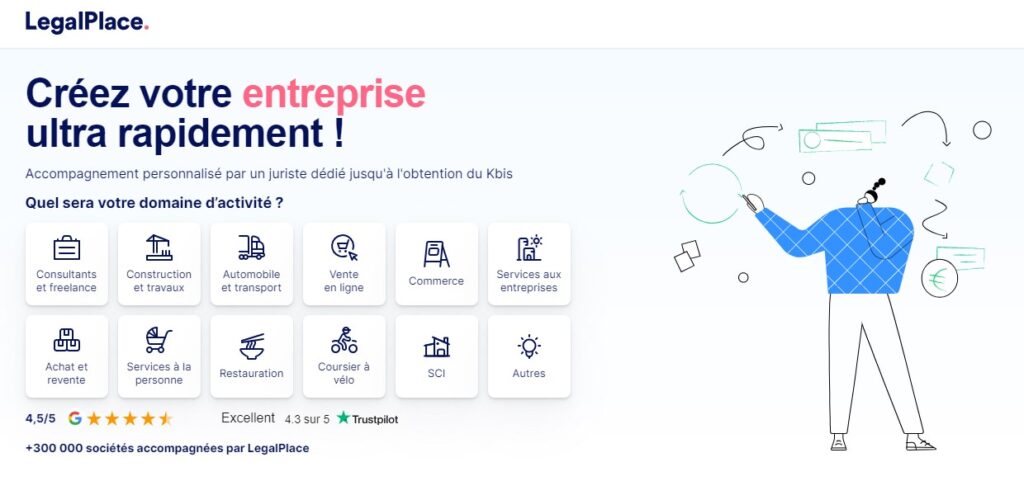 legalplace avis 2024 comment devenir autoentrepreneur