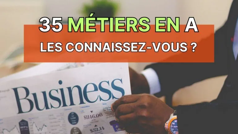métiers commençant par la lettre A