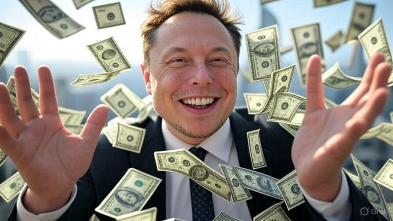 salaire d'Elon Musk par seconde